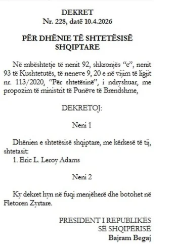 Ish kryebashkiaku i Nju Jorkut bëhet me pasaportë shqiptare