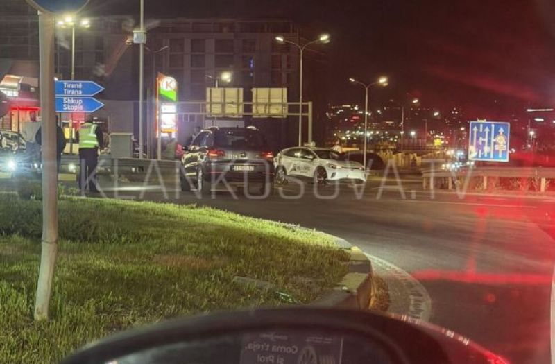 Aksident trafiku te “Rrethi i Ismetit” në Prishtinë