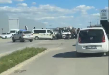 Aksident mes dy automjeteve në rrugën Prishtinë-Ferizaj
