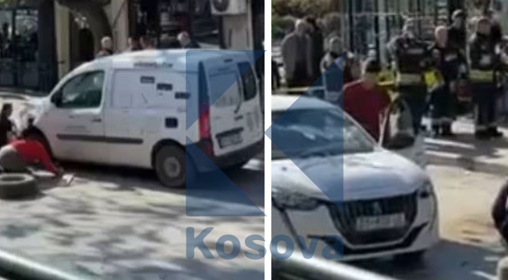 Bie lisi mbi një veturë në Prishtinë