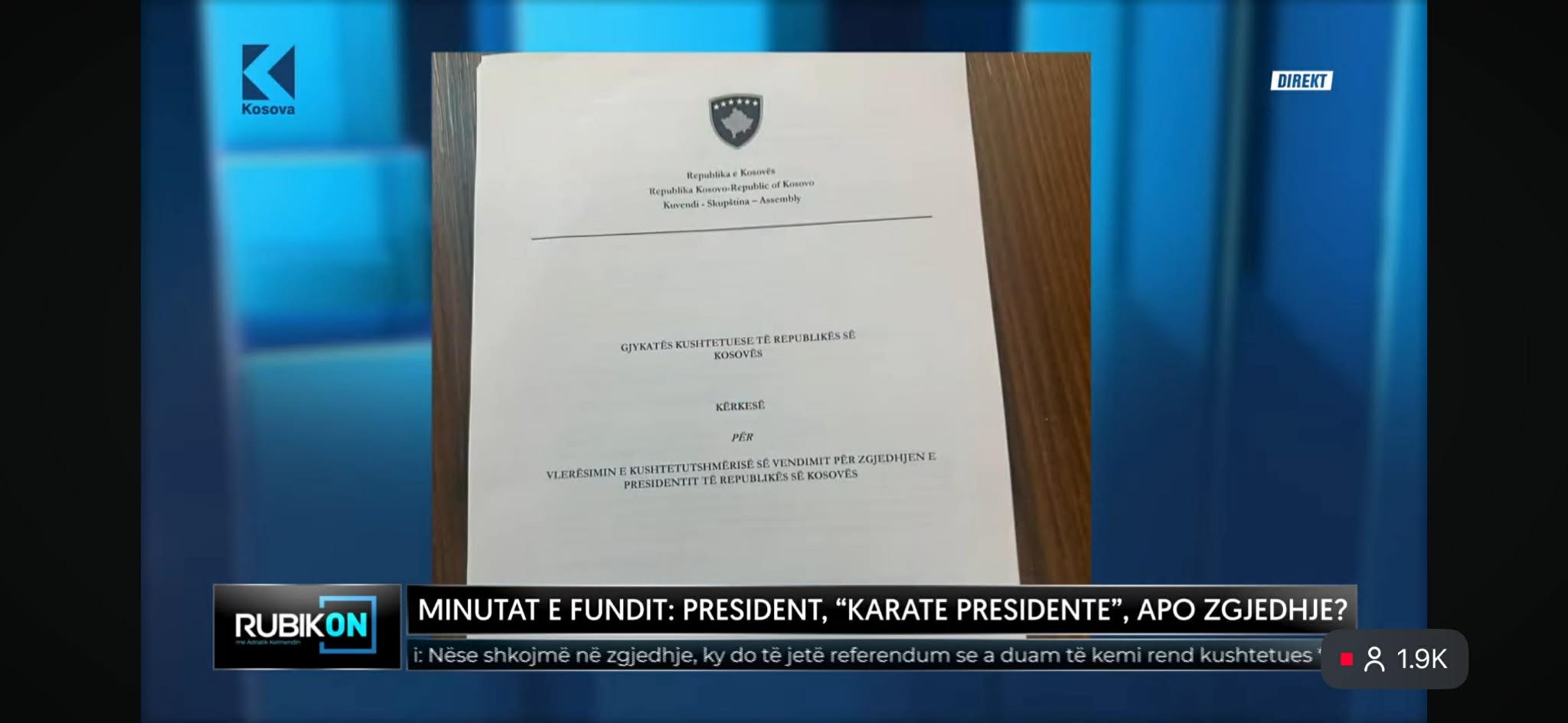 PDK kishte gati lëndën për Gjykatën Kushtetuese nëse do të kishte “president karate”