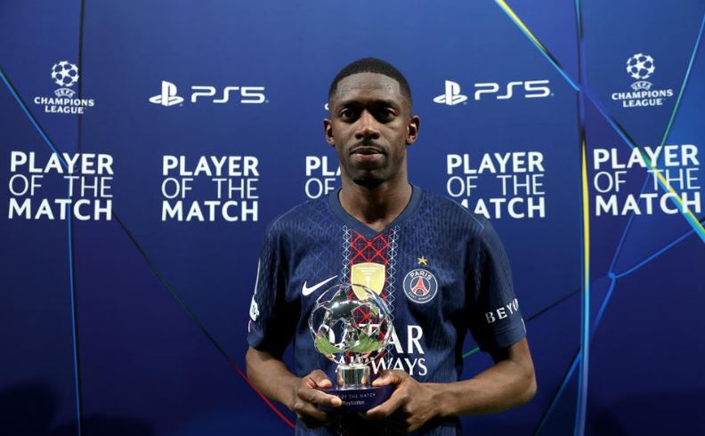 Dembele, “Lojtari i ndeshjes” në përballjen PSG-Bayern