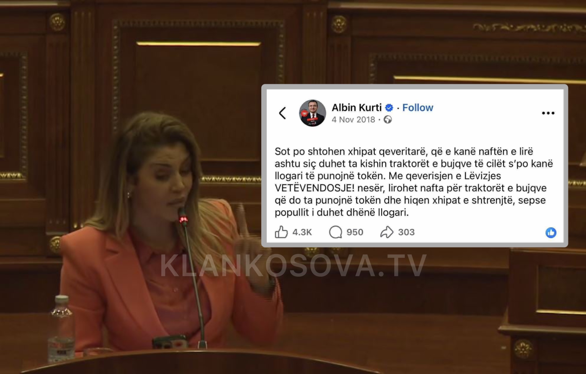 Deliu i kthehet ashpër Kurtit, ia lexon postimin e vitit 2018: Ti je mashtrues i madh!