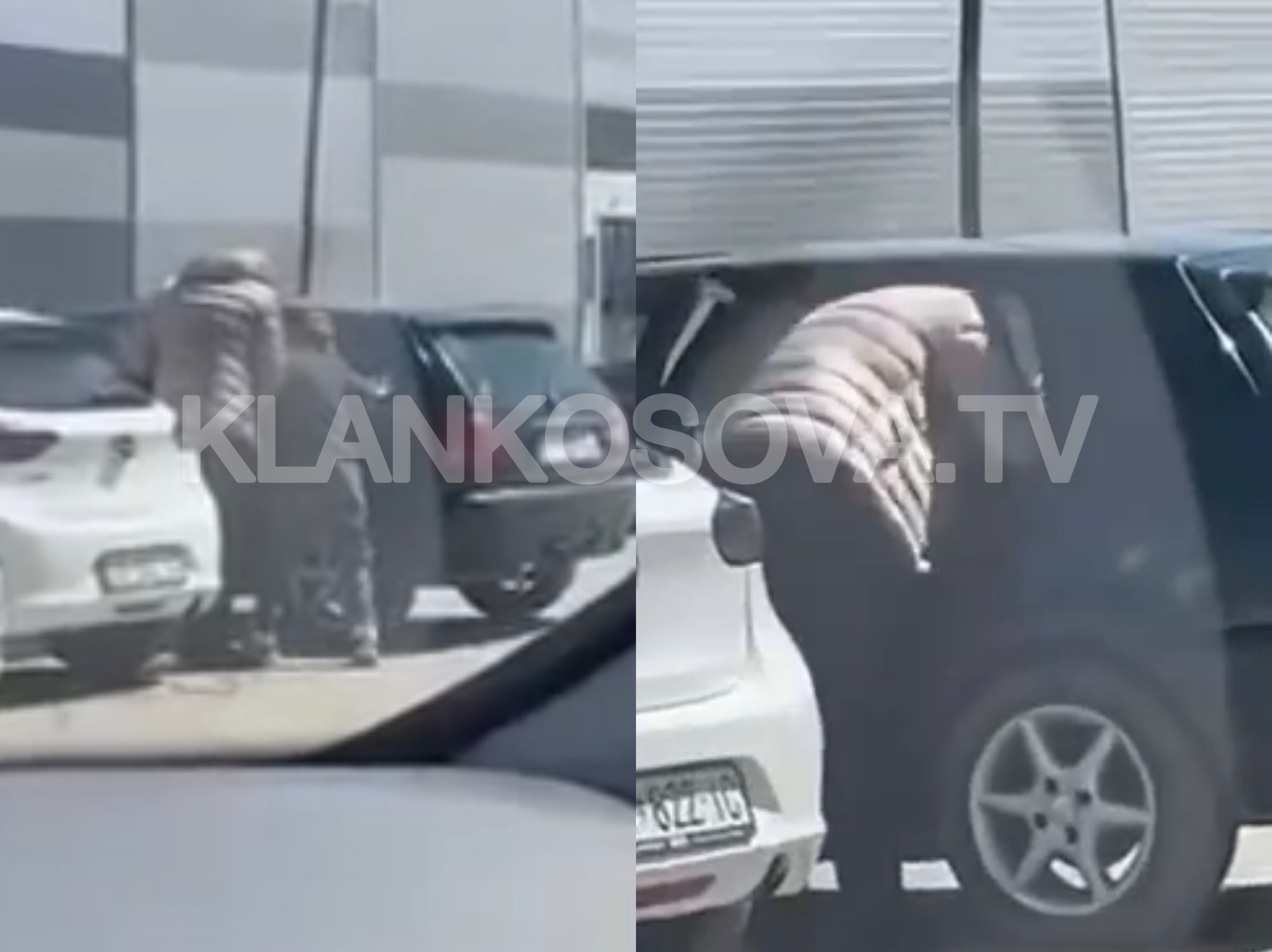 Pamje të tmerrshme: Babai rrah brutalisht djalin brenda veturës në një parking në Fushë Kosovë