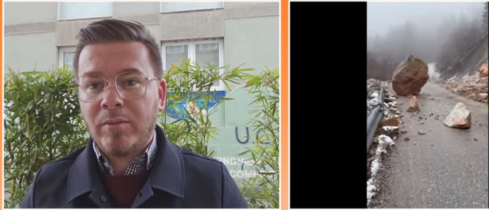 Rrëshqitja e gurëve rrezikon qytetarët në Kuqishtë (VIDEO)