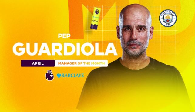 Guardiola zgjidhet menaxher i muajit prill në Premier League