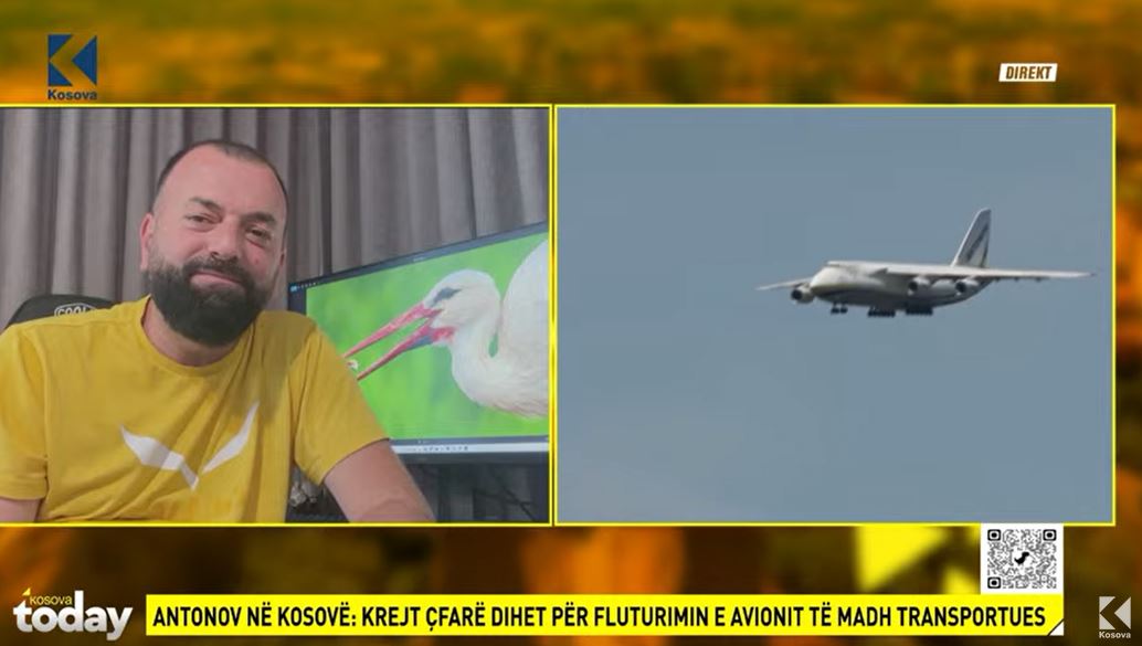 Flet Mavriqi pasi xhiroi aeroplanin Antonov: Gjigant, nuk ngopesh t'u e pa! (VIDEO)