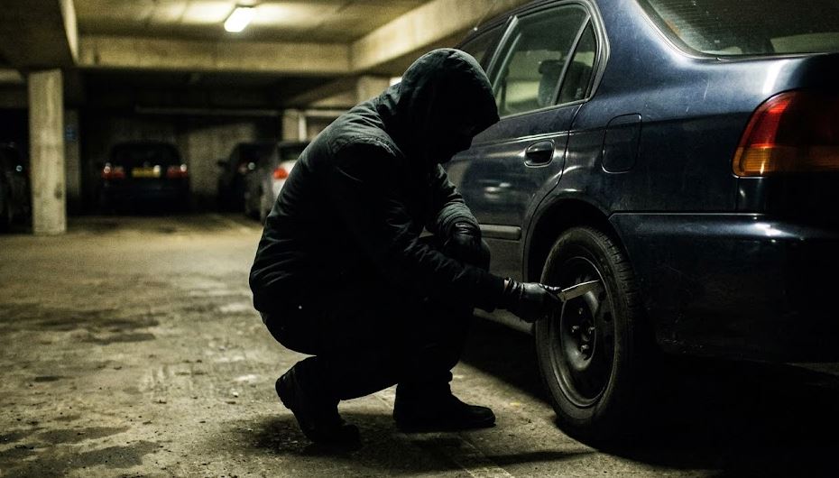 I dëmtohen gomat e veturës në një parking në Istog, policia nis hetimet