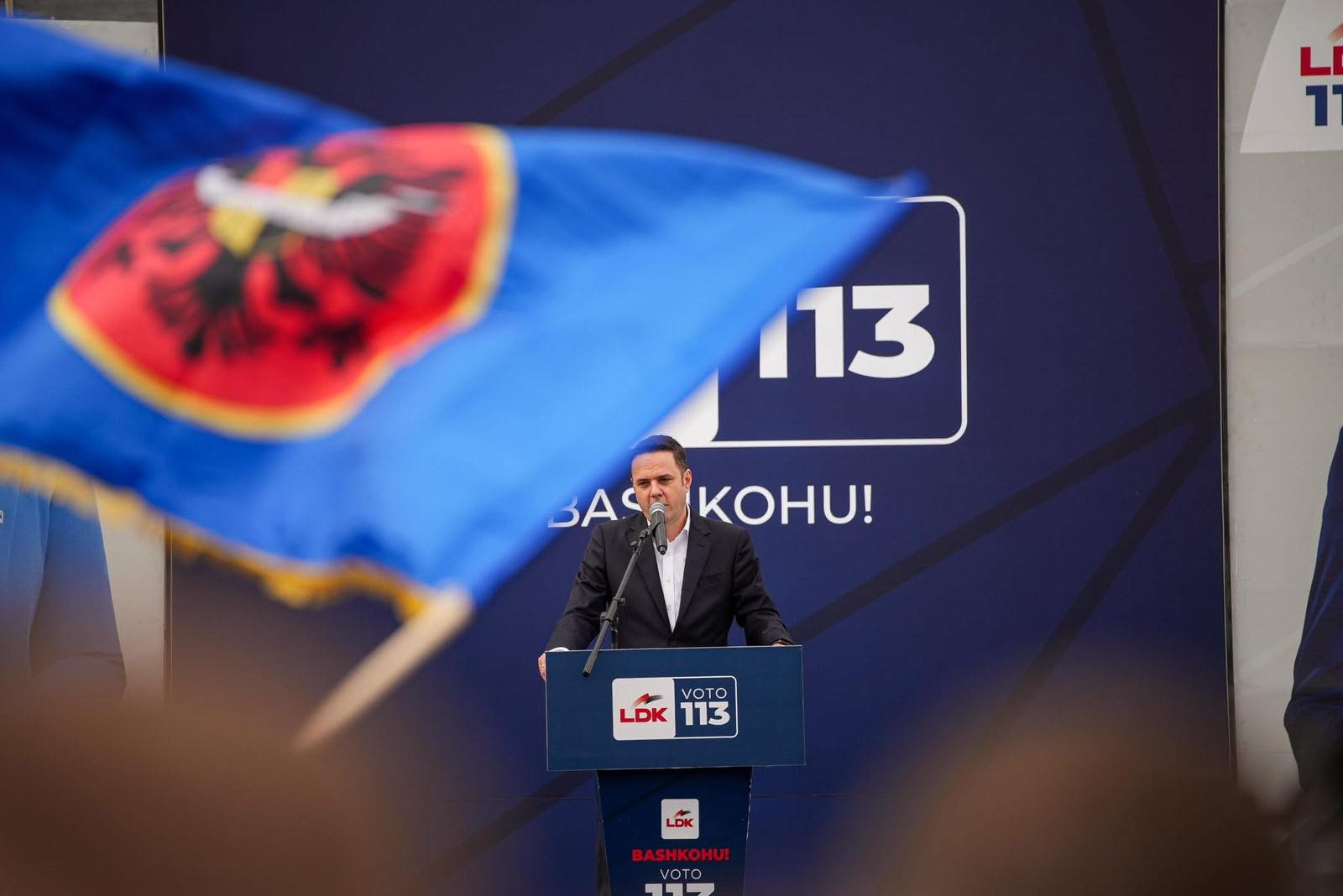 Kryetari i LDK-së, kandidat për kryeministër, Lumir Abdixhiku, në Obiliq