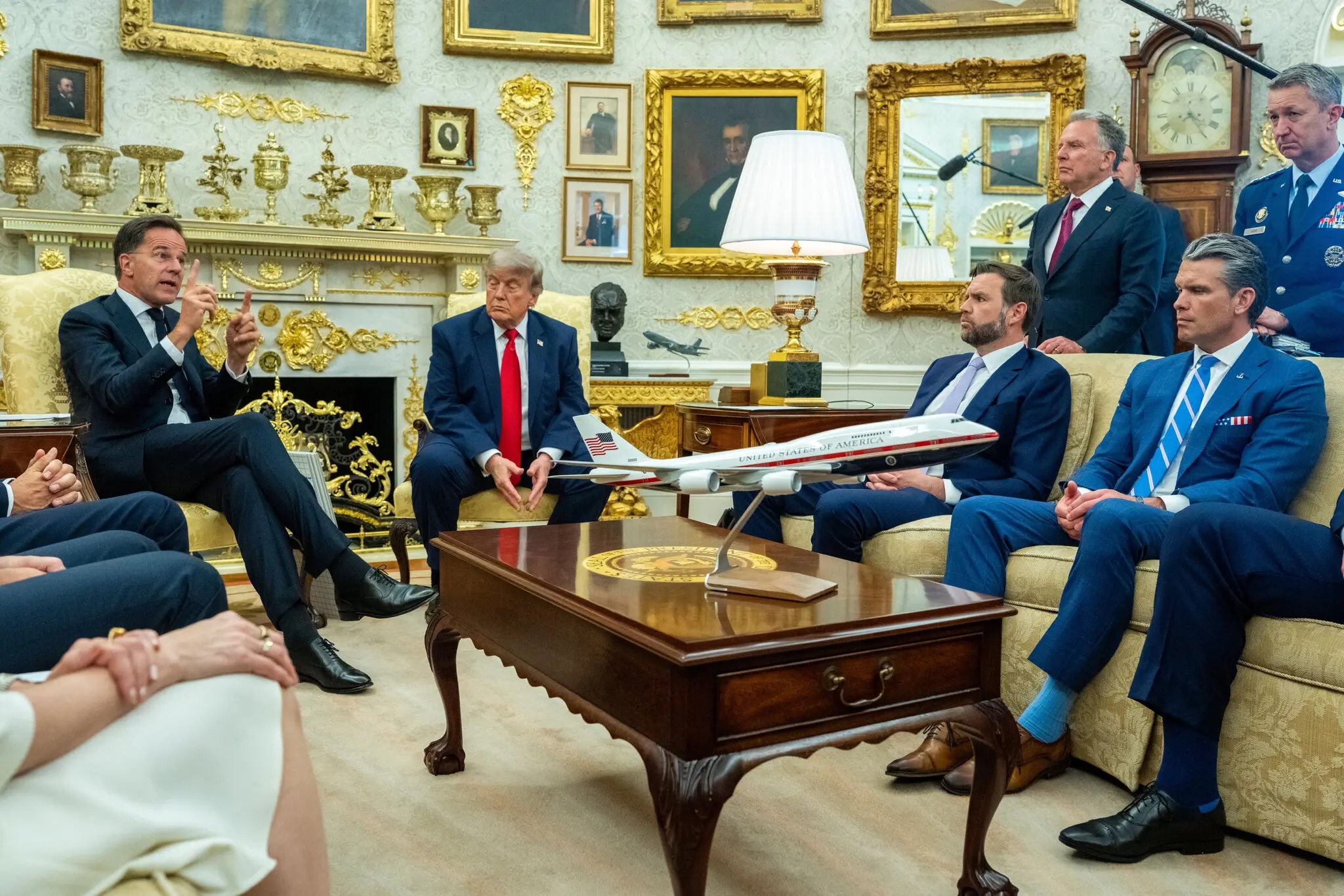 Donald Trump Mark Rutte Washington