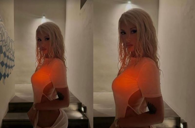 Era Istrefi mahnit me stilin e flokëve të lagur, po duket shumë “hot”